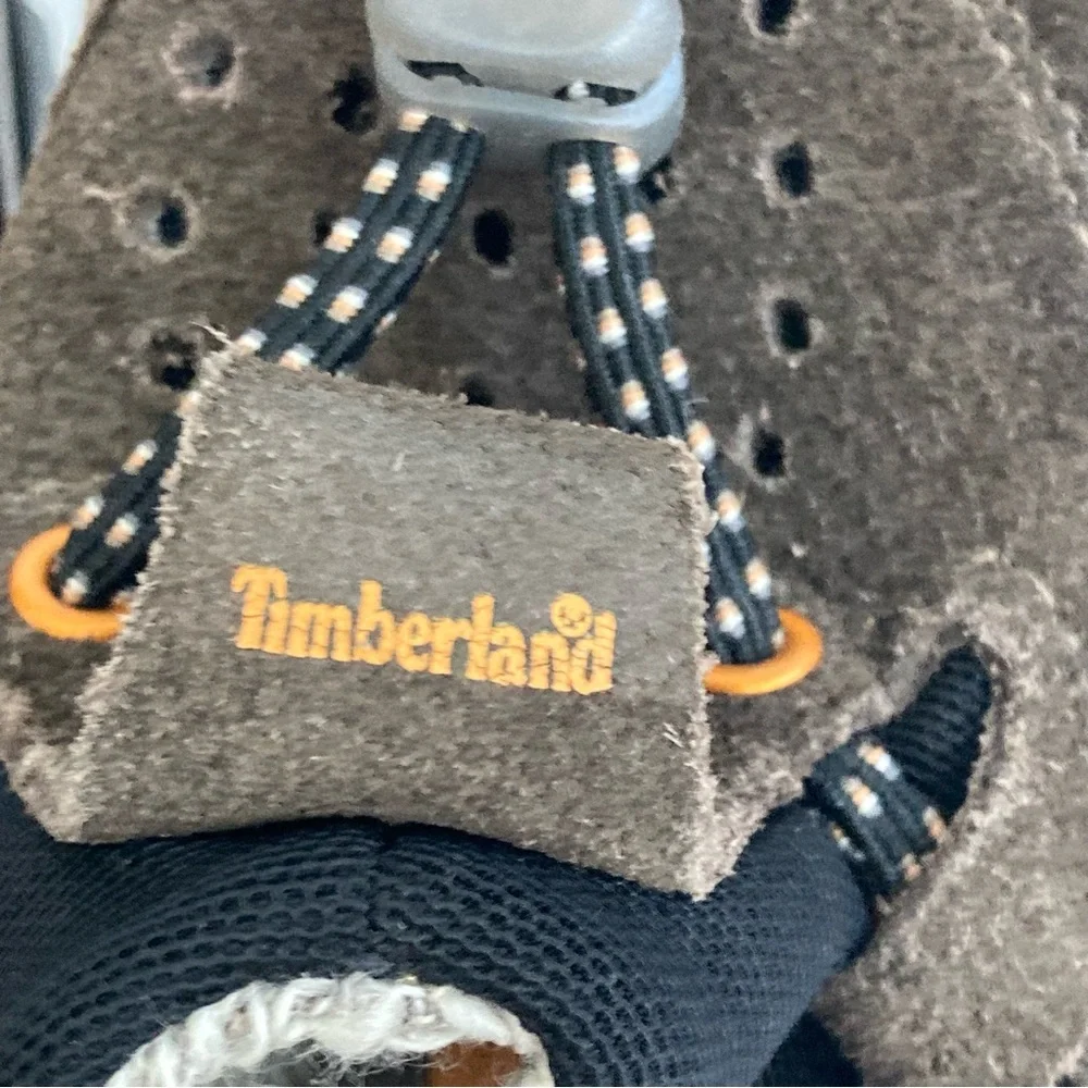 Timberland Boys Slip on Shoes Smartwool Power Lounger Slip-on Brown Suede 13.5